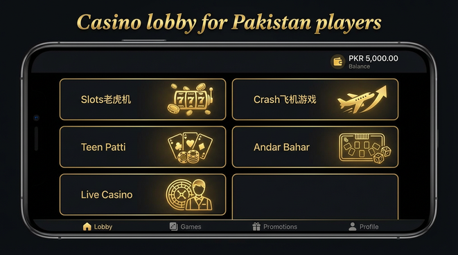 Lobby view of slotspk 15 for Pakistan users - 4